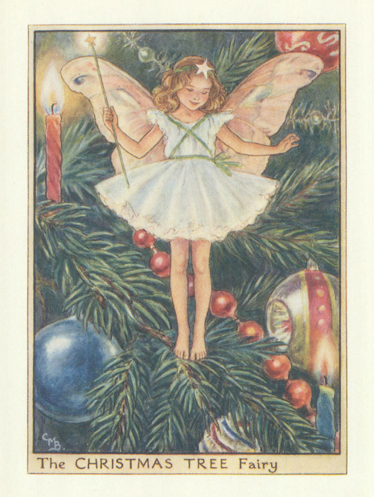 Christmas Tree Fairy by Cicely Mary Barker. Flower Fairies of the Trees c1940